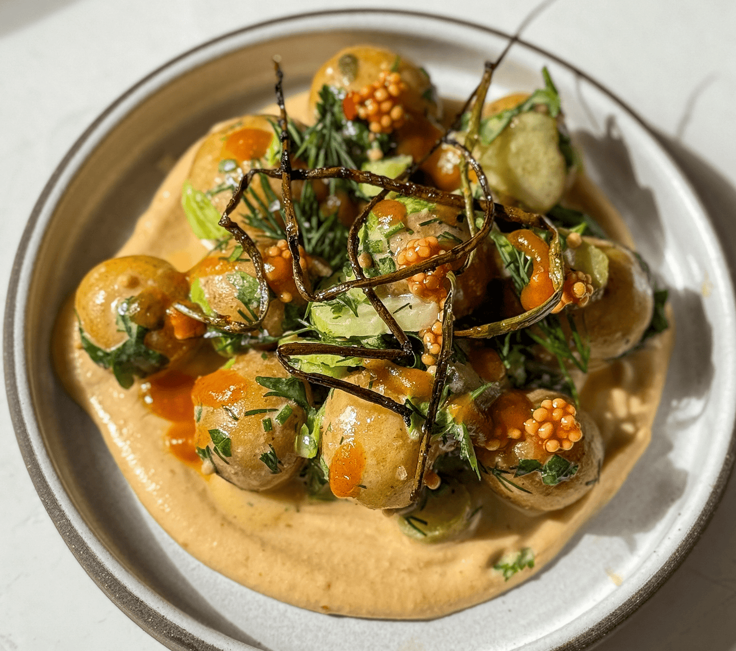 Habanero Hummus Potato Salad