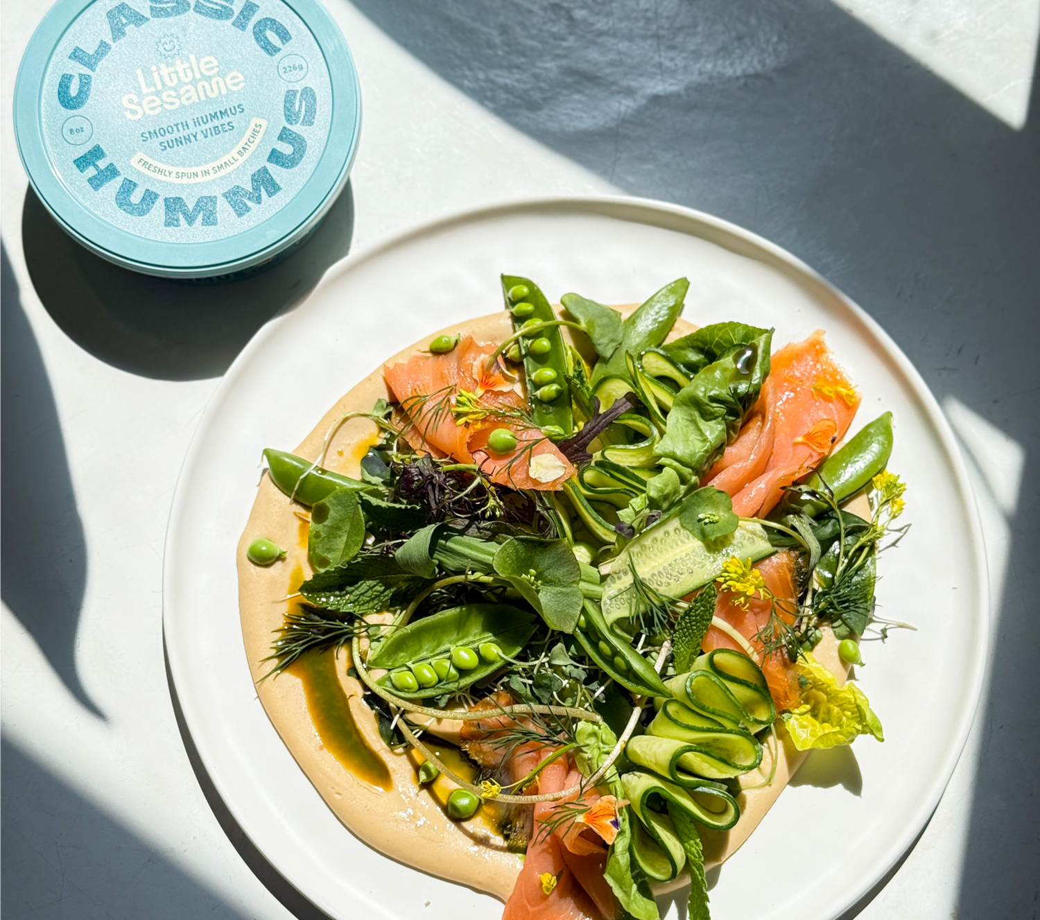 High Protein Hummus Plate
